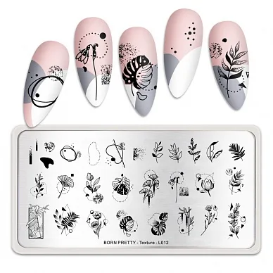 Пластина для стемпинга Born Pretty 12*6 см 51726 BP-L012 Texture