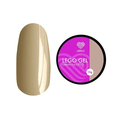 Гель для наращивания и укрепления Lovely, Lego Gel Urban Nude 02, 15 ml