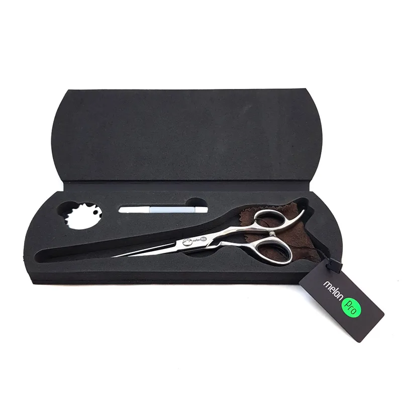 MelonPro Парикмахерские ножницы silver edition прямые/эргономичные /6,0"/ SE-06
