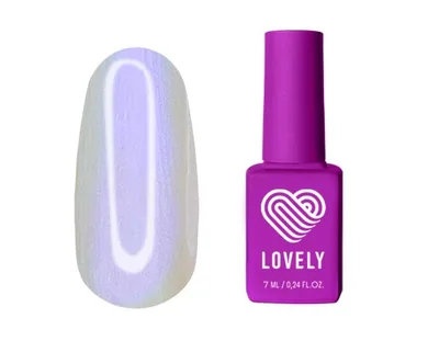 Топ жемчужный без липкого слоя с эффектом втирки Lovely, Riviere, Violet, 7 ml