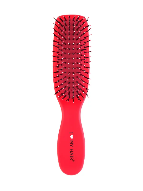 Парикмахерская щетка I LOVE MY HAIR "Spider Soft" 0409-1503S-081503 красная матовая S