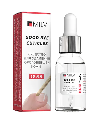 MILV Средство для удаления кутикулы ЩЕЛОЧНОЕ «GOOD BYE CUTICLES» 15 мл