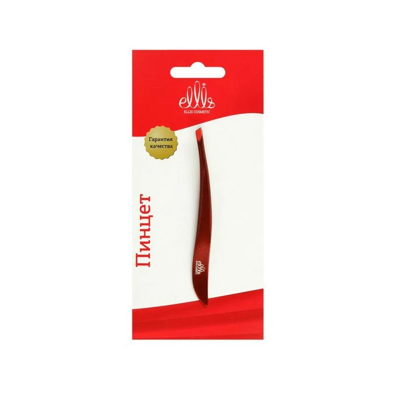 Ellis Cosmetic EC RP 010 Пинцет изогнутый с покрытием
