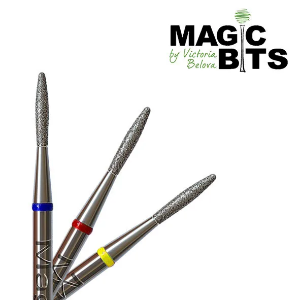 Magic bits алмазное пламя 1.8 мм круглый кончик (натуральный алмаз) средний*
