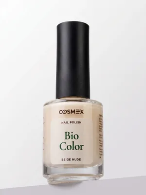 COSMEX Nail Therapy Bio Color — цветной лак-уход для ногтей, бежевый нюд / Beige Nude, 15 мл