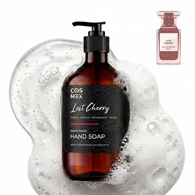 COSMEX NOIR Cherry Noir (по мотивам Lost Cherry) мыло парфюмированное для рук вишня 500 мл