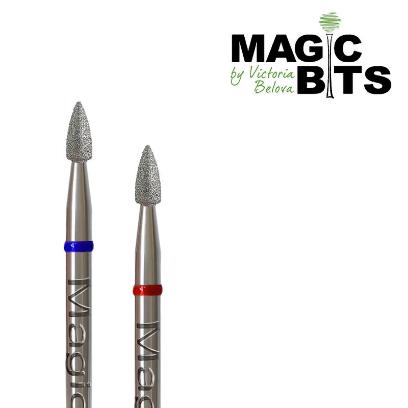 Magic bits алмазная фреза пуля с натуральным напылением 2,4 мм*