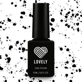 Матовый топ с черным вкраплением "Point" Lovely" 7 мл