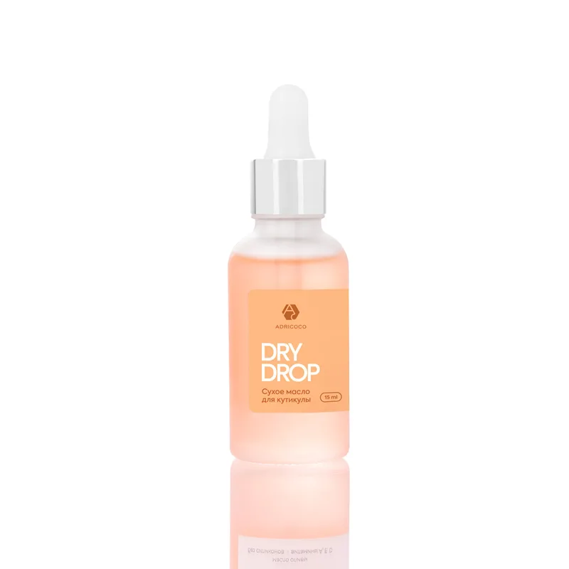 ADRICOCO Сухое масло для кутикулы Dry Drop (персик) 15 мл