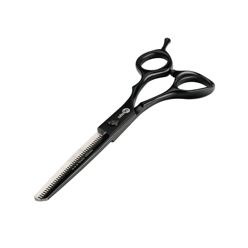 MеlоnРrо Парикмахерские ножницы black edition филировочные/эргономичные /40 зубьев/ 6"