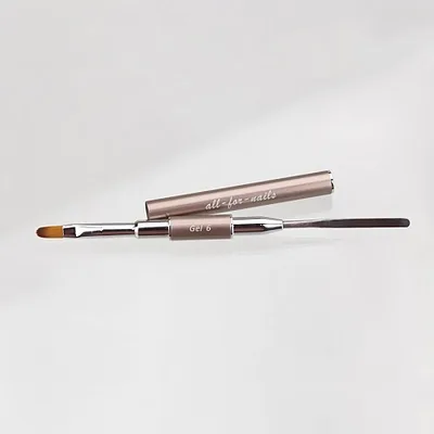 All-for-nails, Кисть для полигеля #06 овал+спатула, 1 шт