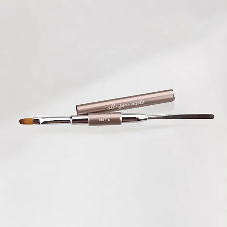 All-for-nails, Кисть для полигеля #06 овал+спатула, 1 шт