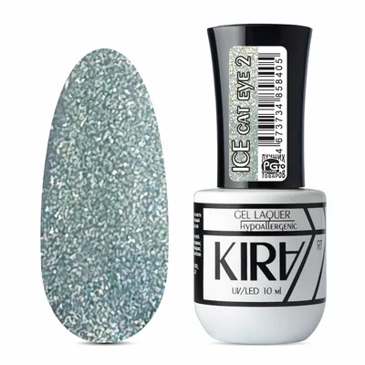 КИРА гель-лак   CAT EYE ICE  002 10 мл.