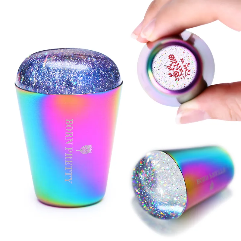 Штамп для стемпинга BORN PRETTY Rainbow Handle Holo Transpsrent
