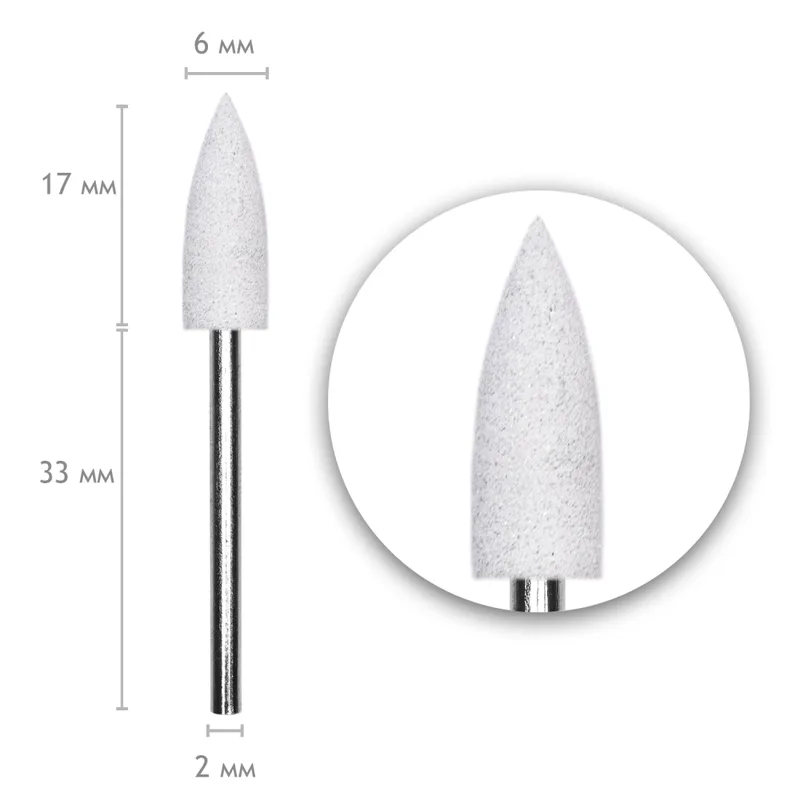 Насадка силиконовая 406/2 White 240 гритт