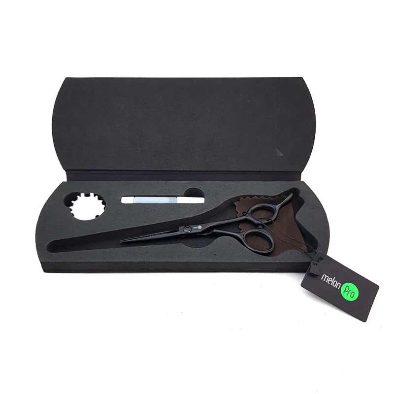 MelonPro Парикмахерские ножницы black edition прямые/классические /5,5"/ BE-06