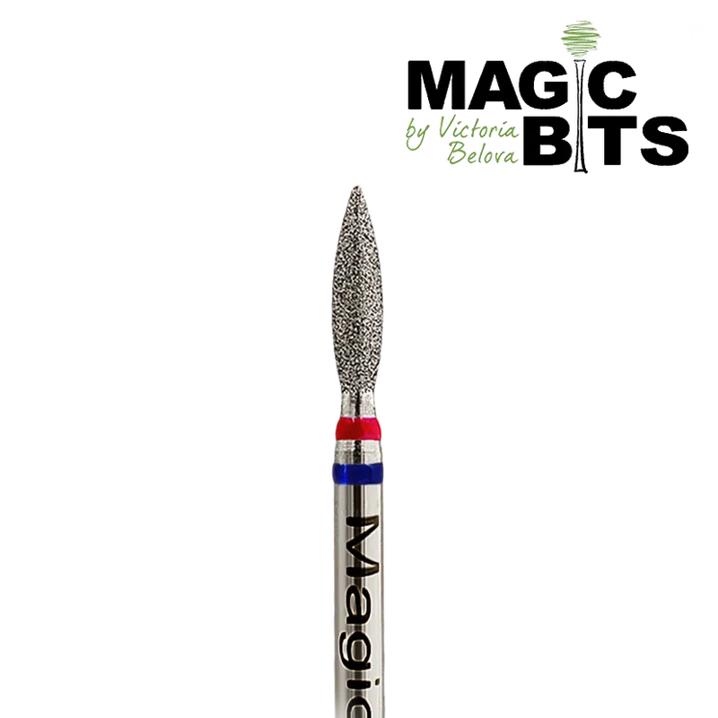 Magic bits алмазная фреза с натуральным напылением пламя 023 средне-мягкая санкт-петербург