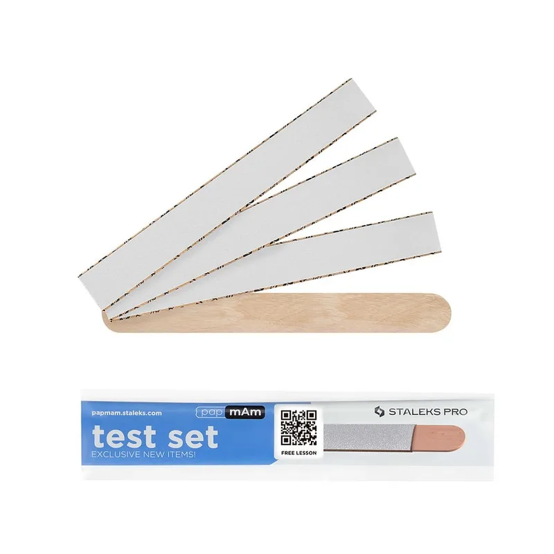 Staleks Test Set сменные файлы PapMam+деревянная пилка*