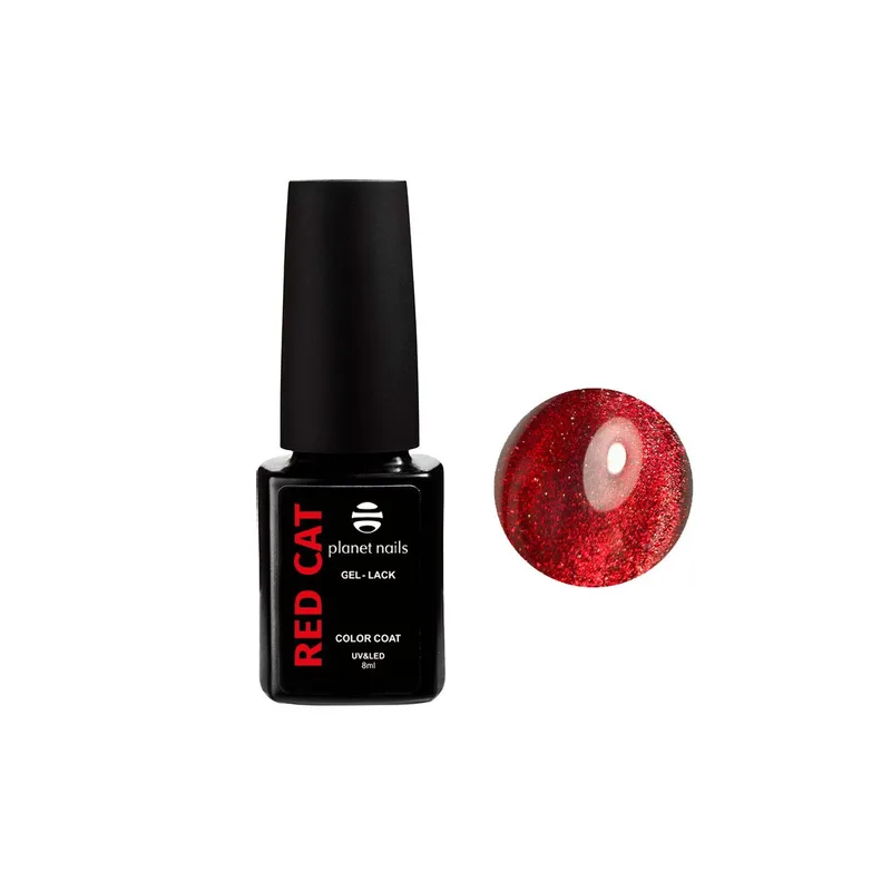 Гель-лак Planet Nails, "Red Cat" - 14687, 8мл