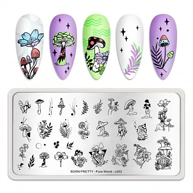 Пластина для стемпинга Born Pretty 12*6 см 51725 BP-L003 Pure world