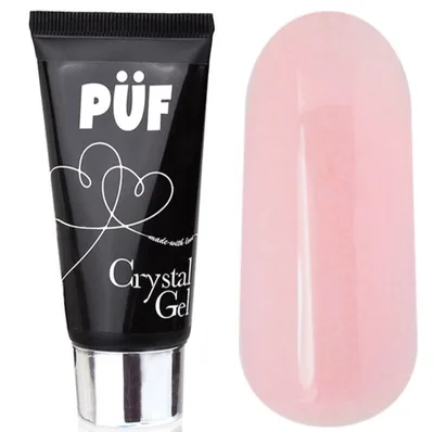 Полигель PUF #2 полупрозрачный розовый 30g в тюбике