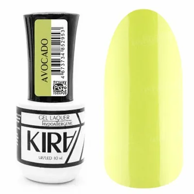 КИРА Гель-лак   AVOCADO  №001 10 мл.
