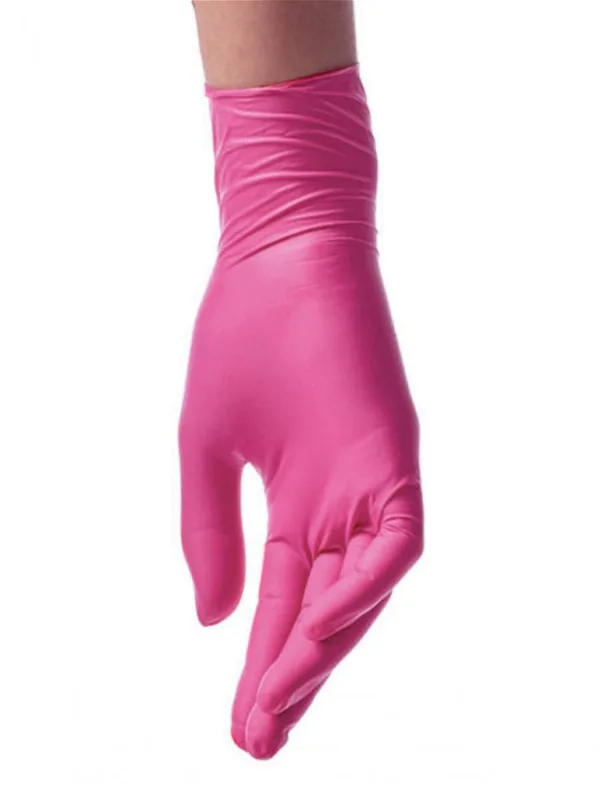 Перчатки Pink VINIL/NITRILE BLEND GLOVES нитрило-виниловые (100 штук) размер М