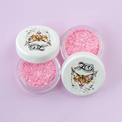 Zoo Nail Art Конфетти "Хлопушка" 2 г розовые
