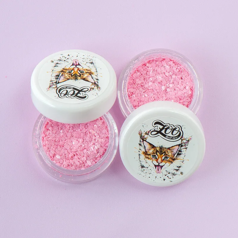 Zoo Nail Art Конфетти "Хлопушка" 2 г розовые