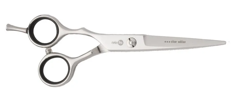 MelonPro Парикмахерские ножницы silver edition для левши прямые/эргономичные /5,5"/ SE/L-01