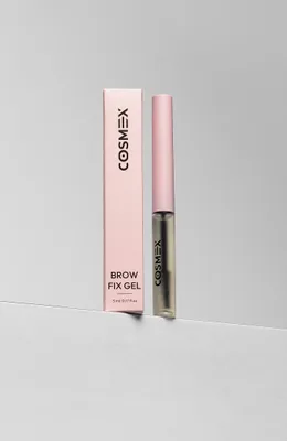 COSMEX Гель для бровей прозрачный фиксирующий с тонкой щеткой 5 мл